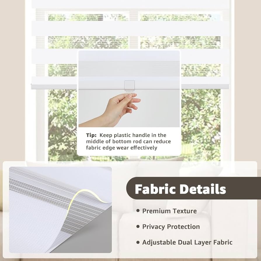 ブラインド s2 Amazon.com: SEEYE Cordless Zebra Blinds for Window, French